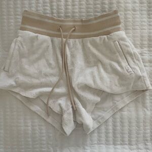 JoyLab Cream and White Shorts